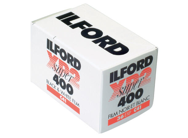 Ilford XP2 Super 135-36 Sort/Hvit-film. 400 ASA, C-41, 36 bilder